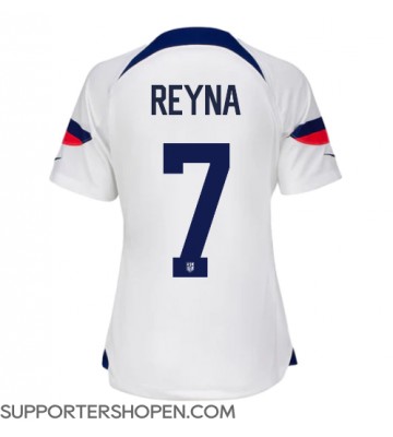 Förenta staterna Giovanni Reyna #7 Hemma Matchtröja Dam VM 2022 Kortärmad